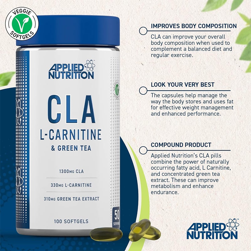 مکمل ترکیبی سی ال ای + الکارنتین + چای سبز اپلاید نوتریشن